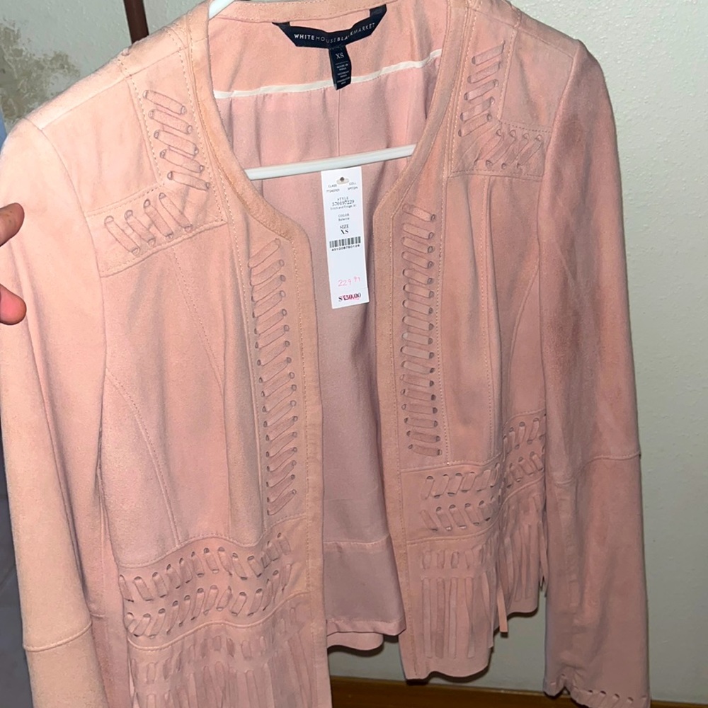 Brand new never worn ballerina colored jacket from white house black market